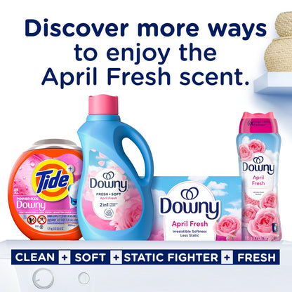 Downy Liquid Fabric Softener, April Fresh 2-in-1 Fresh & Soft, 140 Fl Oz, 190 Loads, Fabric Conditioner For Freshness And Softness